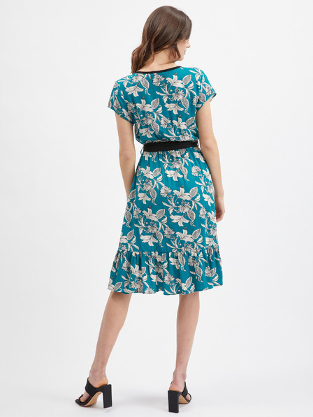 Orsay Petrolej plava ženska haljina cvjetnog uzorka ORSAY