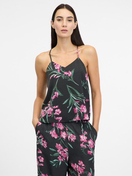 Orsay Crni ženski satenski gornji dio od pidžame ORSAY