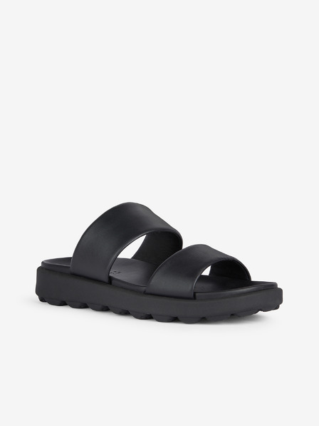 Geox Black Geox Spherica muške kožne papuče