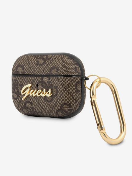 Guess 4G Script PC/PU Airpods Pro Brown Etui