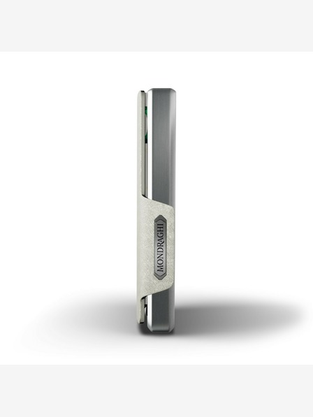 Mondraghi Mondraghi Saffiano srebrni kožni novčanik