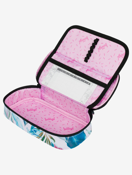 BAAGL Baagl Skate Leafs ljubičasta školska pernica