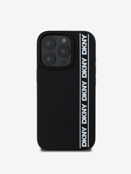DKNY DKNY stražnja maska s 3D gumenim repetitorskim logotipom za iPhone 16 Pro Max crna