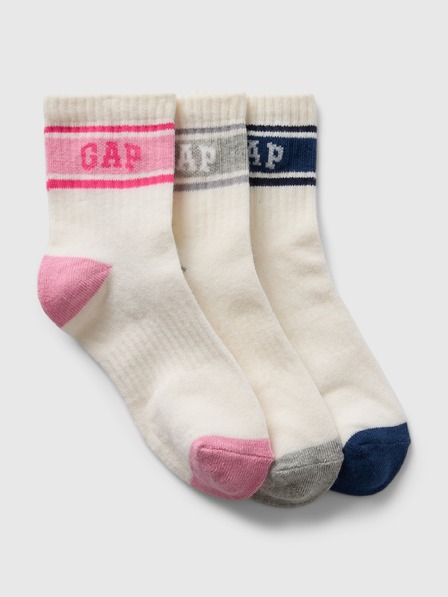 GAP Dječje čarape s logom, 3 para GAP