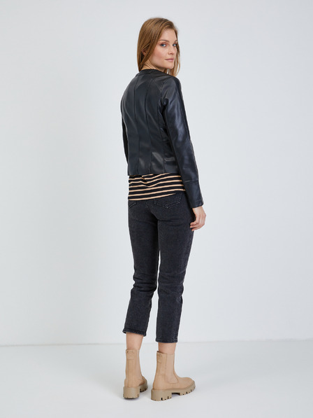 Orsay Crna ženska kožna jakna ORSAY