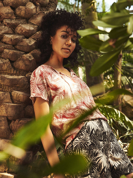 Moodo Bijelo-crvena ženska Moodo bluza s uzorkom