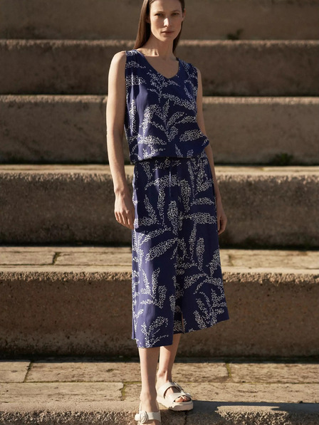 Moodo Moodo plavi top s uzorkom