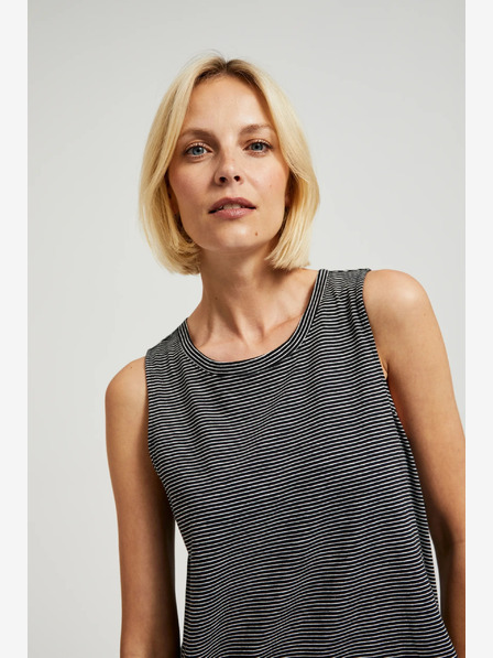 Moodo Moodo crni prugasti top