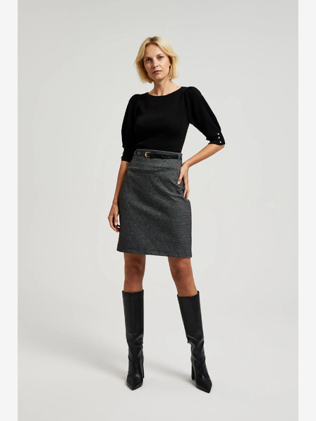 Moodo Crni ženski Moodo džemper