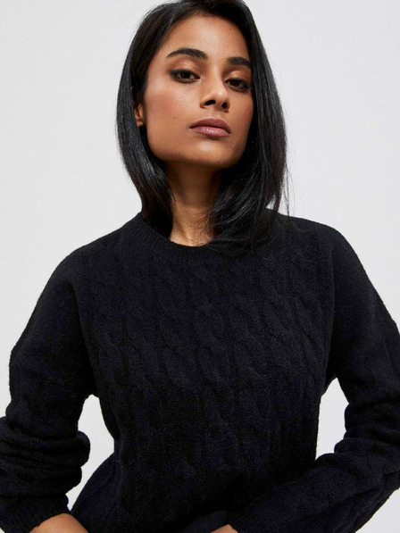 Moodo Crni ženski Moodo džemper