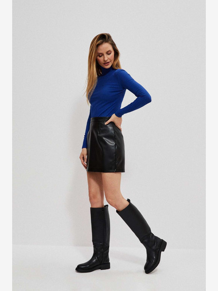 Moodo Crna Moodo ženska suknja od umjetne kože