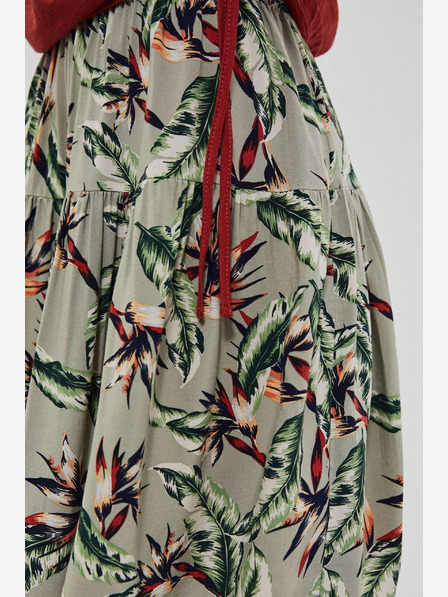 Moodo Moodo svijetlo zelena ženska cvjetna suknja