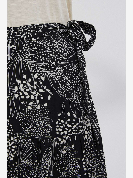 Moodo Bijelo-crna ženska Moodo suknja s uzorkom