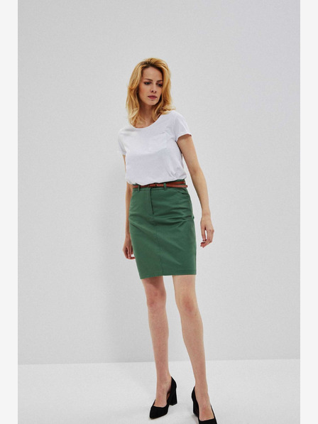 Moodo Zelena ženska suknja s remenom Moodo