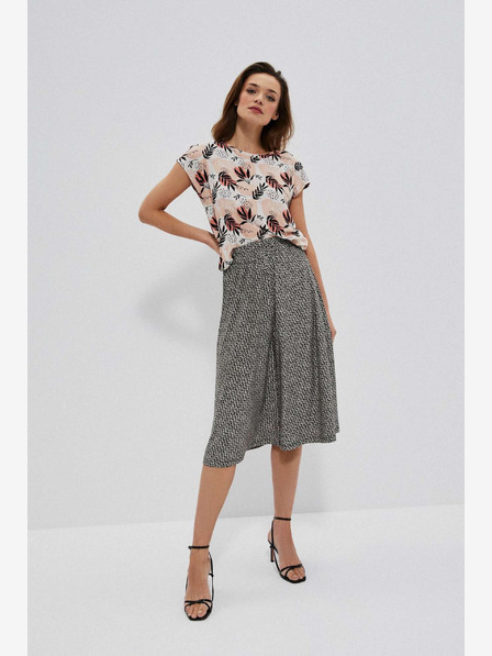 Moodo Bijelo-crna ženska Moodo suknja s uzorkom