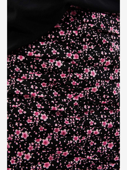 Moodo Moodo roza i crna ženska cvjetna suknja