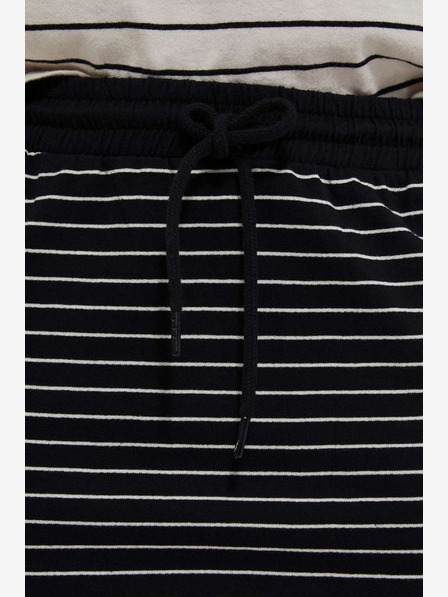 Moodo Moodo bijelo-crna ženska suknja na pruge