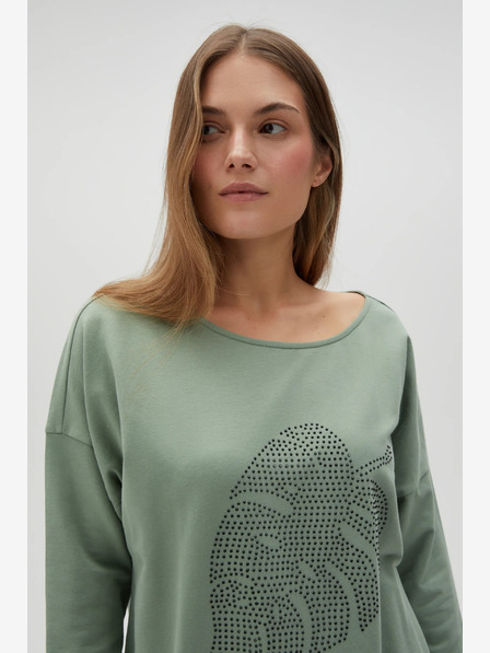 Moodo Zeleni ženski sweatshirt Moodo