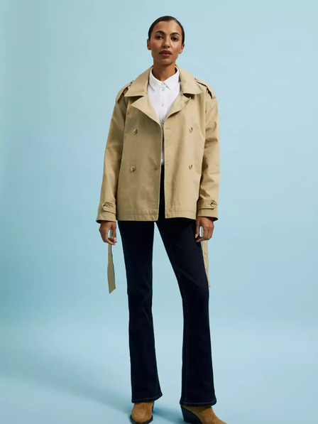 Moodo Moodo bež ženski kratki baloner