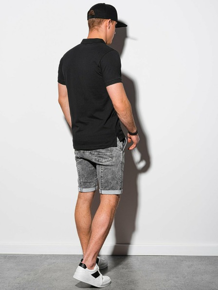 Ombre Clothing Crna muška base polo majica Ombre Clothing