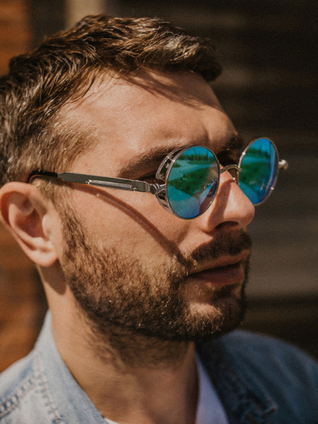 VEYREY VeyRey Emphunnyial Unisex srebrne sunčane naočale