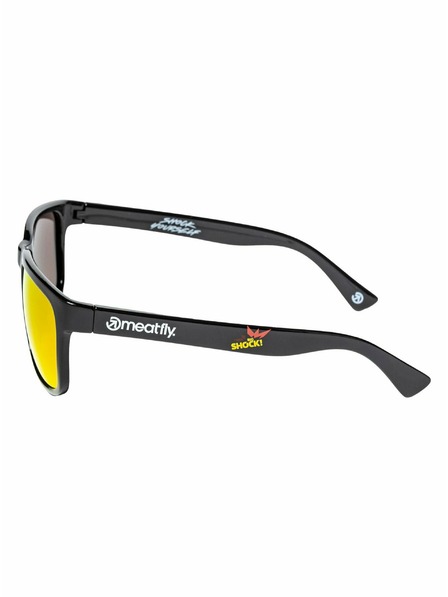 Meatfly Meatfly polarizacijske sunčane naočale Gammy Black Big Shock | Crna | Veličina