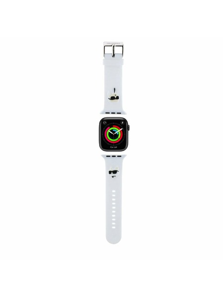 Karl Lagerfeld Karl Lagerfeld Karl and Choupette Glava NFT Remen za Apple Watch 38/40/41 Bijeli