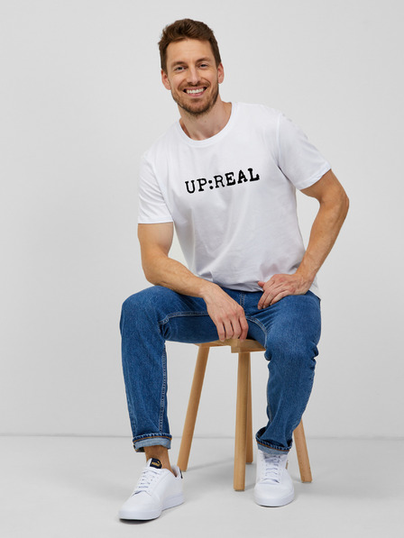 ZOOT.Original Bijela muška majica s printom ZOOT.Original Up:Real