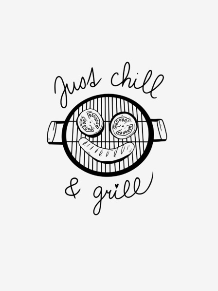 ZOOT.Original Bijela muška majica ZOOT.Original Just chill & grill