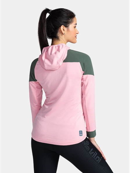 Kilpi Kilpi MEMPHIS-W ženska svijetloružičasta sportska majica s kapuljačom od rastezanja