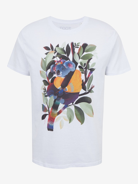 DOBRO Bijela muška majica s tiskom Zoot DOBRO. Koala