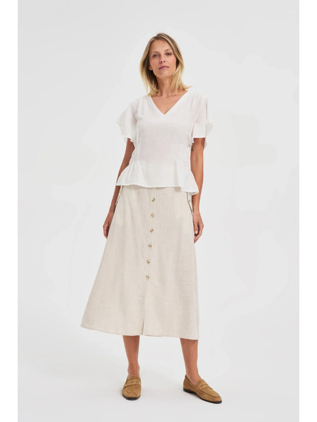 Moodo Moodo bijela ženska košulja