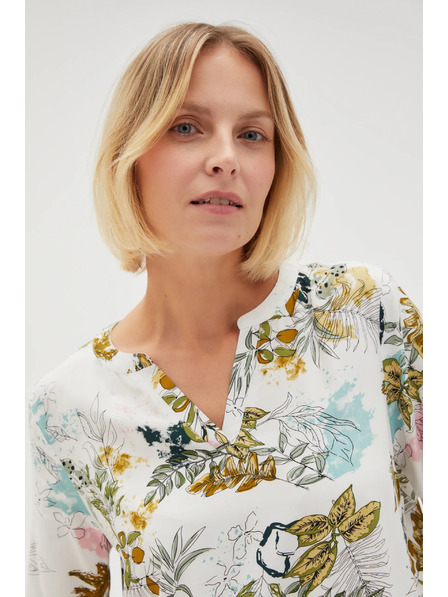 Moodo Svijetlo bijela ženska košulja