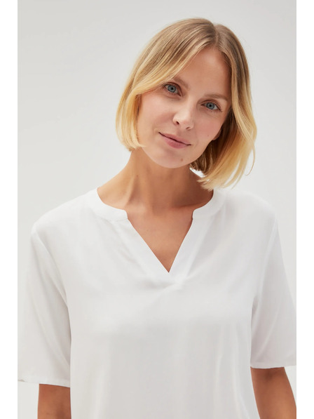 Moodo Bijela ženska bluza s vezivanjem