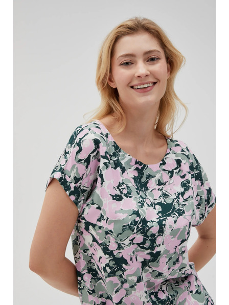 Moodo Ružičasta ženska bluza s vezivanjem