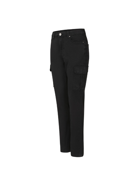 ALPINE PRO Ženske pamučne hlače s džepovima ALPINE PRO KALLA black