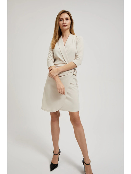 Moodo Krem preklopne haljine