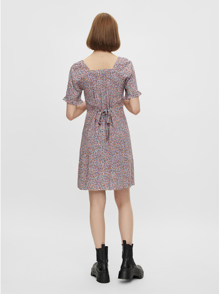 Pieces Pieces Timberly ljubičasta cvjetna haljina na vezanje