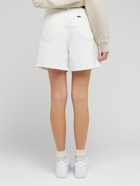 Lee Ženske široke traper kratke hlače White Lee