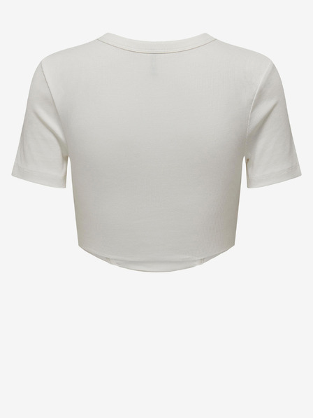 ONLY Bijeli ženski crop top ONLY Lola