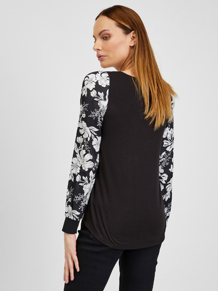 Orsay Bijelo-crna ženska bluza cvjetnog uzorka ORSAY