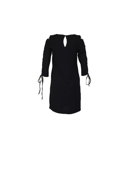 CAMAIEU Crne haljine sa šniranjem na rukavima