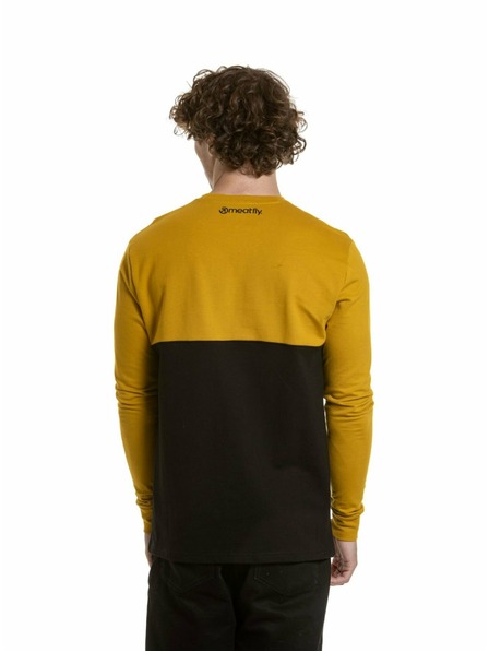 Meatfly Meatfly muška majica dugih rukava Harvey Mustard / Black
