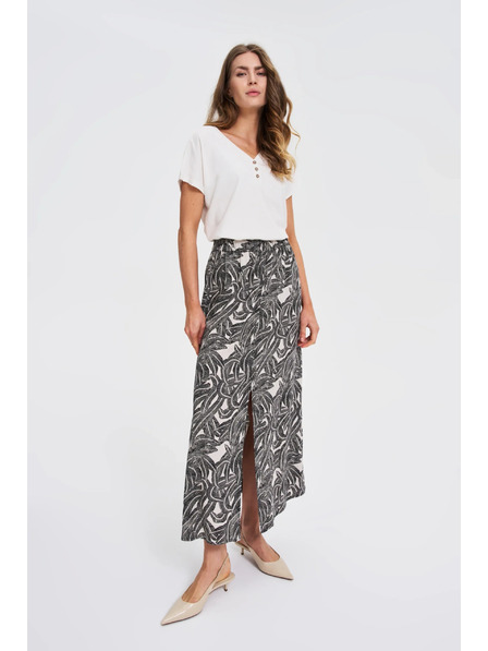 Moodo Bijela bluza s dekorativnim gumbima