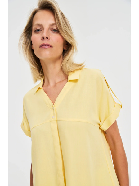 Moodo Masleno žuta bluza s kratkim rukavima