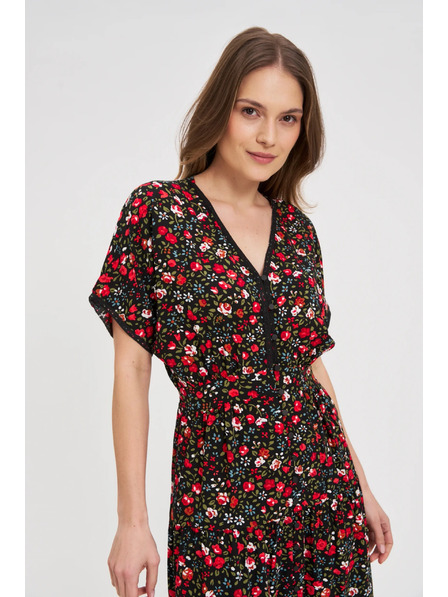 Moodo Ženske haljine Moodo crveno-crne