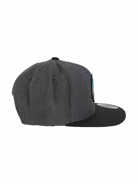 Meatfly Meatfly šilterica Flanker Snapback Beach / Charcoal / Black | Crna