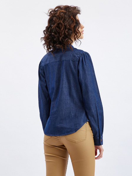 Orsay Tamnoplava ženska košulja od trapera s ukrasnim detaljem ORSAY