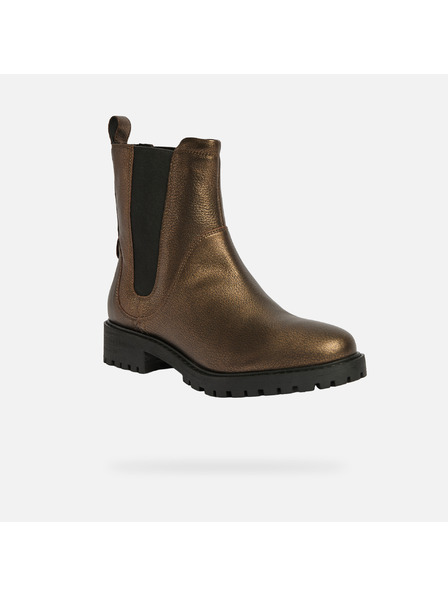 Geox Zlatna ženska gležnjača Geox Hoara