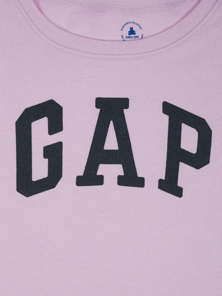 GAP Dječja majica s logom i cvjetovima GAP